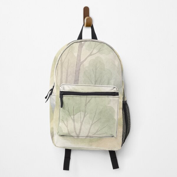 Item preview, Tranquil Pastel Watercolor Forest Scene designed and sold by Fernova.