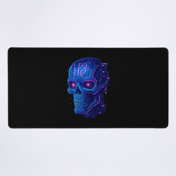 Item preview, Neon Cyber Skull – Glitch Runes & Techno Skeleton Design designed and sold by AddictiveDesign.