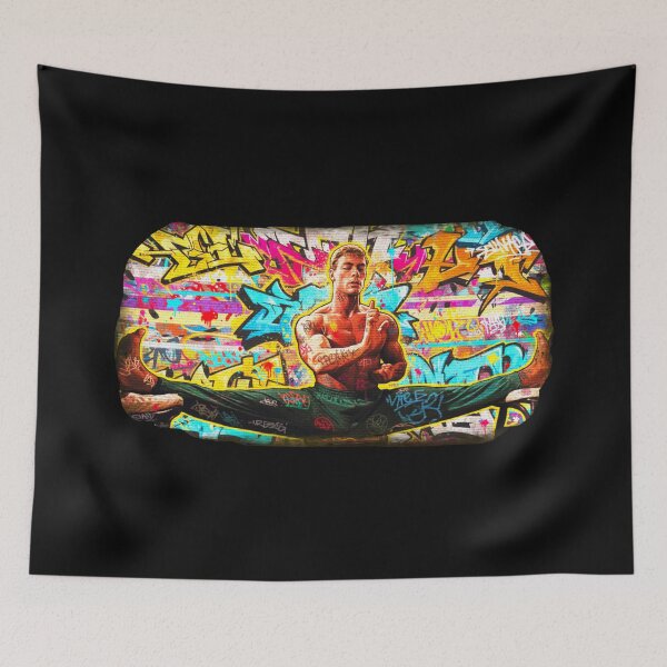 Item preview, JCVD GRAFFITI SPLIT – STREET LEGEND designed and sold by Wawan35200.
