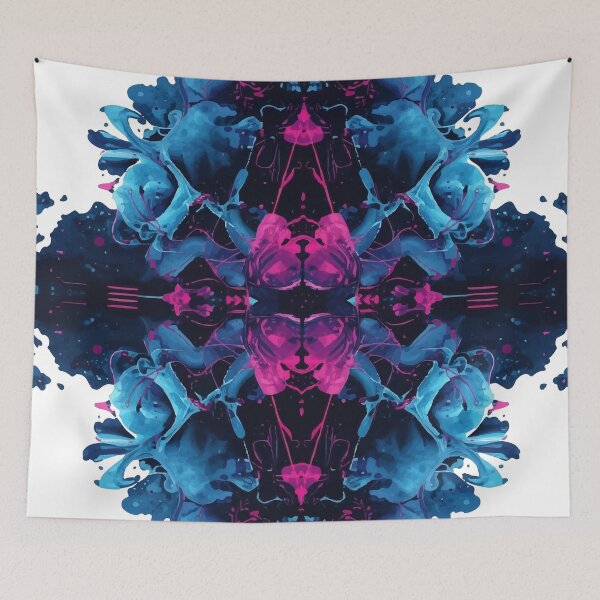Item preview, Neon Pulse Inkblot designed and sold by AbstractAnom.