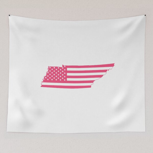 Item preview, Tennessee USA Flag Silhouette – Stars and Stripes State Outline designed and sold by Paper Drip.