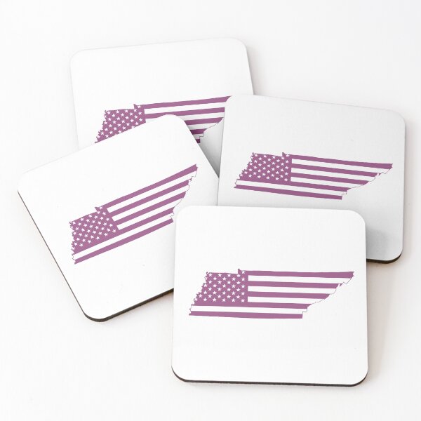 Item preview, Tennessee USA Flag Silhouette – Stars and Stripes State Outline designed and sold by Paper Drip.