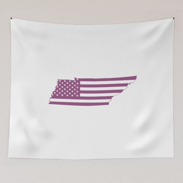 Item preview, Tennessee USA Flag Silhouette – Stars and Stripes State Outline designed and sold by Paper Drip.