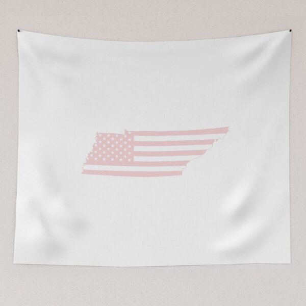 Item preview, Tennessee USA Flag Silhouette – Stars and Stripes State Outline designed and sold by Paper Drip.