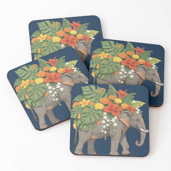 Item preview, Garden on My Back– Mindful Elephant of Quiet Strength designed and sold by HappySproutArt.