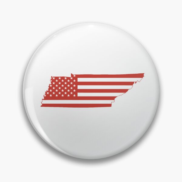 Item preview, Tennessee USA Flag Silhouette – Stars and Stripes State Outline designed and sold by Paper Drip.
