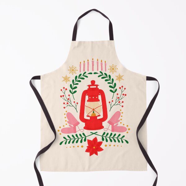 Item preview, Christmas Lantern Illustration Bright Festive Winter Floral Art designed and sold by RosalindeClara.