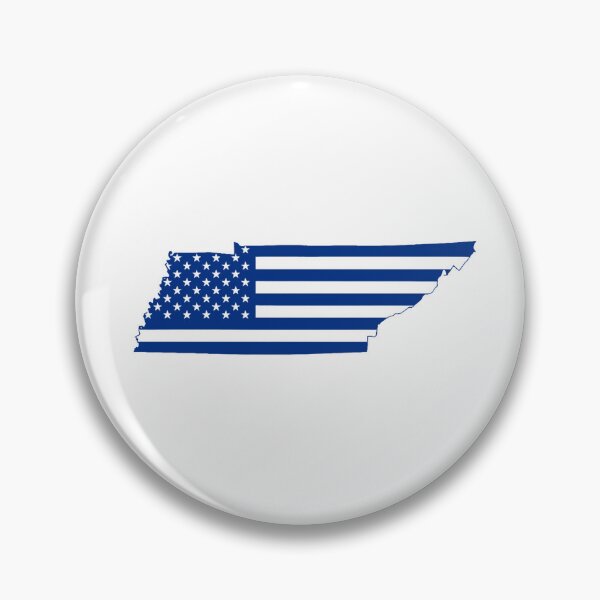 Item preview, Tennessee USA Flag Silhouette – Stars and Stripes State Outline designed and sold by Paper Drip.
