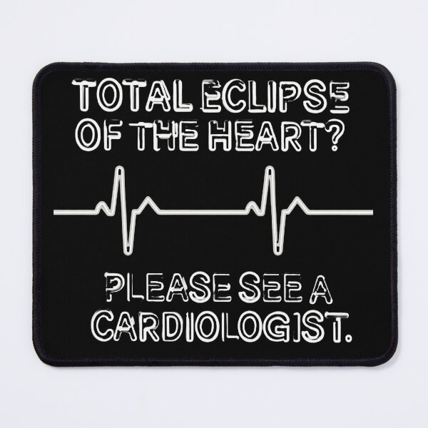 Aperçu de l'œuvre Éclipse du cœur Cardiologue créée et vendue par SynthStitch.