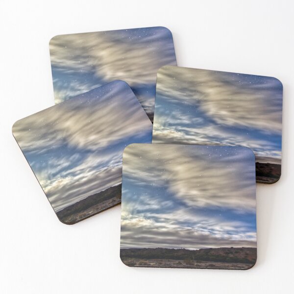 Item preview, Starry Night on the Quebrada: Wispy Clouds and River (HDR Photo) designed and sold by Keltoi-art.