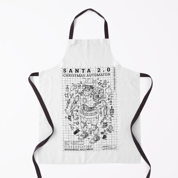 Item preview, Engineer Christmas Funny Santa Claus Blueprint Diagram designed and sold by GrandeDuc.