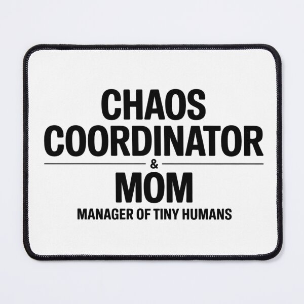 Item preview, Chaos Coordinator Mom Manager Of Tiny Humans Funny Motherhood Typography designed and sold by GiftsForge.