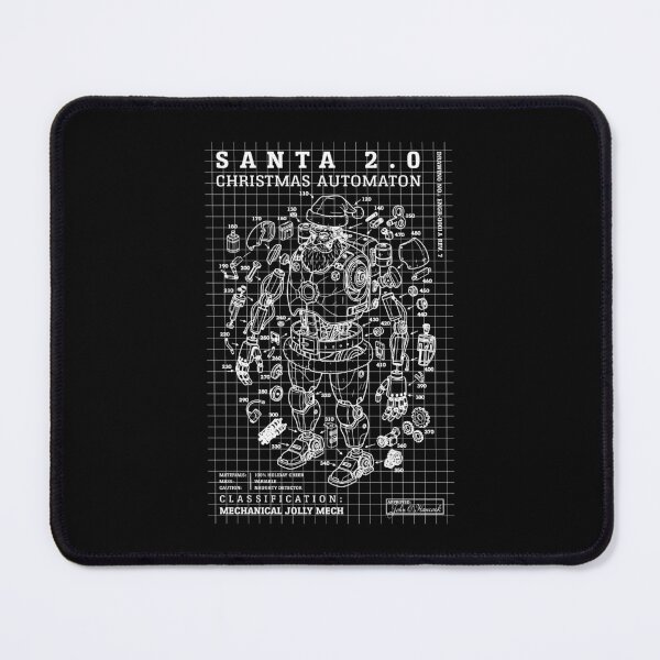 Item preview, Engineer Christmas Funny Santa Claus Blueprint Diagram designed and sold by GrandeDuc.