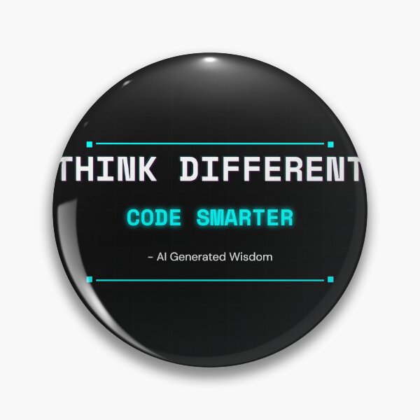 Item preview, Think Different Code Smarter - AI Motivational Quote designed and sold by wr3ckski.
