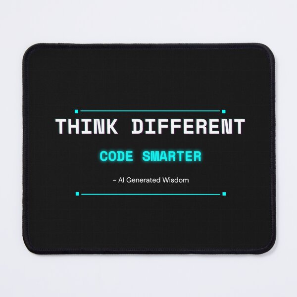Item preview, Think Different Code Smarter - AI Motivational Quote designed and sold by wr3ckski.