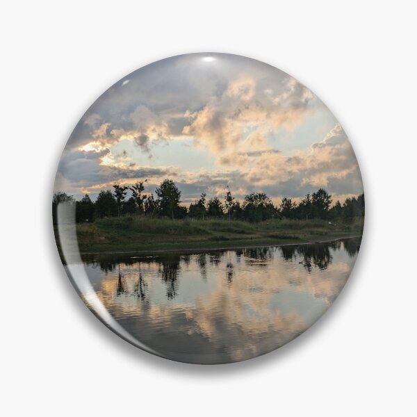Item preview, Golden Reflections: Tranquil Sunset Over a Mirror-Like Lake designed and sold by Photogenic Snap.