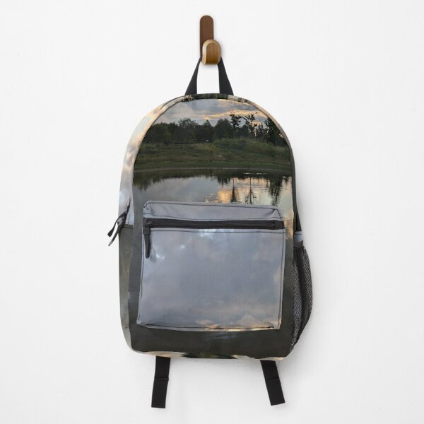 Item preview, Golden Reflections: Tranquil Sunset Over a Mirror-Like Lake designed and sold by Photogenic Snap.