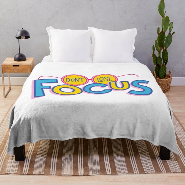 Item preview, Don't Lose Focus Retro Motivational Quote Art designed and sold by EverBranz-stor.