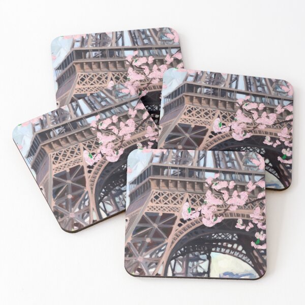 Item preview, Paris Blossoms | Romantic Tower View Painting designed and sold by CARRAANN.