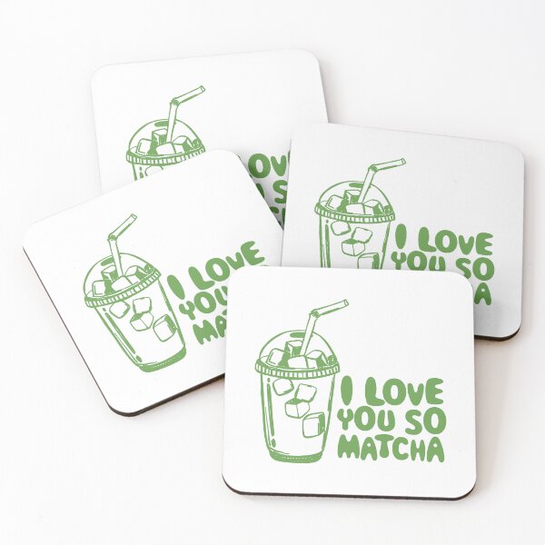 Item preview, I Love You So Matcha. Matcha latte.  designed and sold by CoCoArt-Ua.