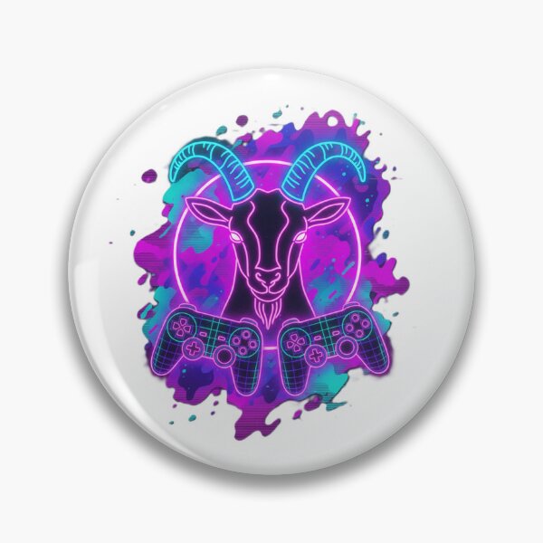 Item preview, Synthwave Goat Gamer designed and sold by LoganDzign.