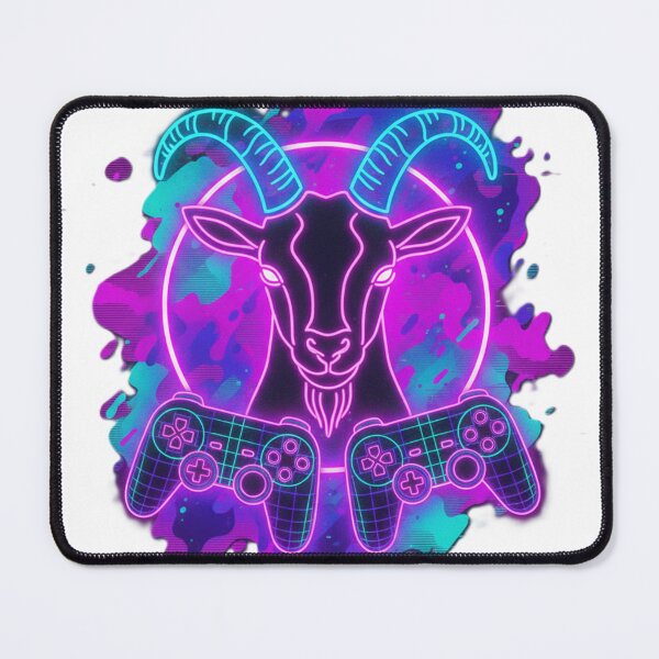 Item preview, Synthwave Goat Gamer designed and sold by LoganDzign.