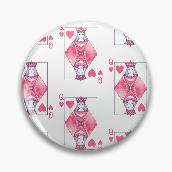 Item preview, Pink Queen of Hearts Playing Card Wall Art, Girly Decor, Coquette Wall Art designed and sold by MarenandCo.
