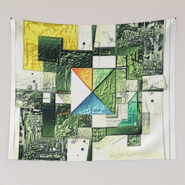 Item preview, chromatic blueprint tinfoil colorful geometric design designed and sold by SmashingDeals.