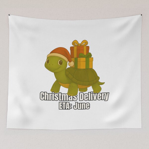 Item preview, Christmas Turtle Delivery – ETA June designed and sold by SVALANART.