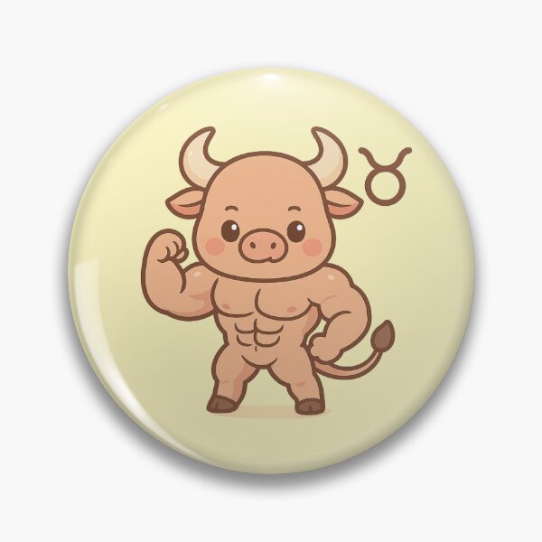 Item preview, Kawaii Pastel Taurus Bull – Cute Muscular Zodiac Sticker, taurus, bull, zodiac, horoscope, star sign, astrology, taurus  designed and sold by RedStudioPRO872.