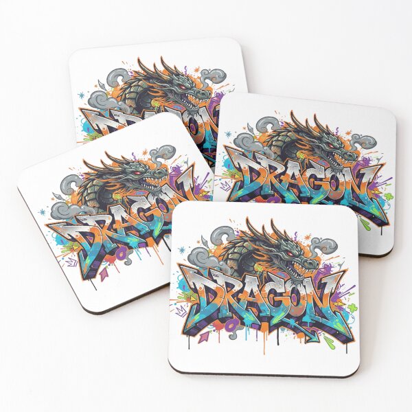 Item preview, Urban Graffiti Dragon Head Mascot designed and sold by newvisionart191.