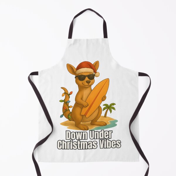 Item preview, Down Under Christmas Vibes – Aussie Kangaroo Surfer designed and sold by SVALANART.