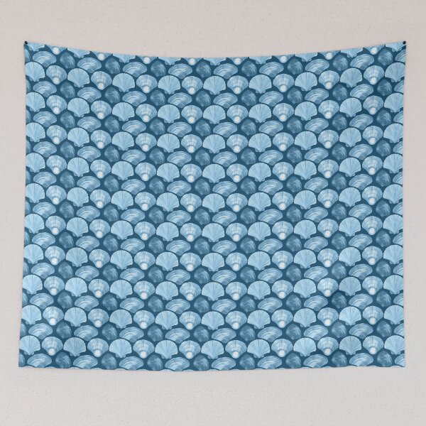 Item preview, Coastal Blue Shells Decor – Beach Style Apparel & Home Accents | Nautical Ocean Art designed and sold by Compass and a Camera.