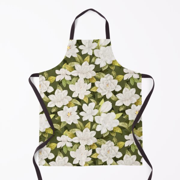 Item preview, Floral Pattern with White Gardenias in Watercolor designed and sold by andrebalest.art.