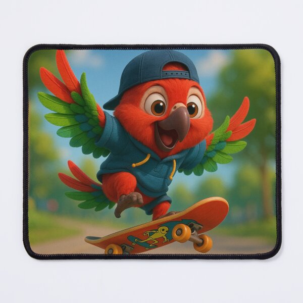 Item preview, Skater Green Wing Macaw designed and sold by Sillytoe.
