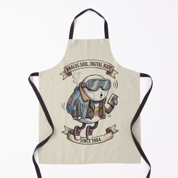 Item preview, Analog Soul Digital Body - Retro Robot Since 1984 designed and sold by AwesomeBeyondLimits.