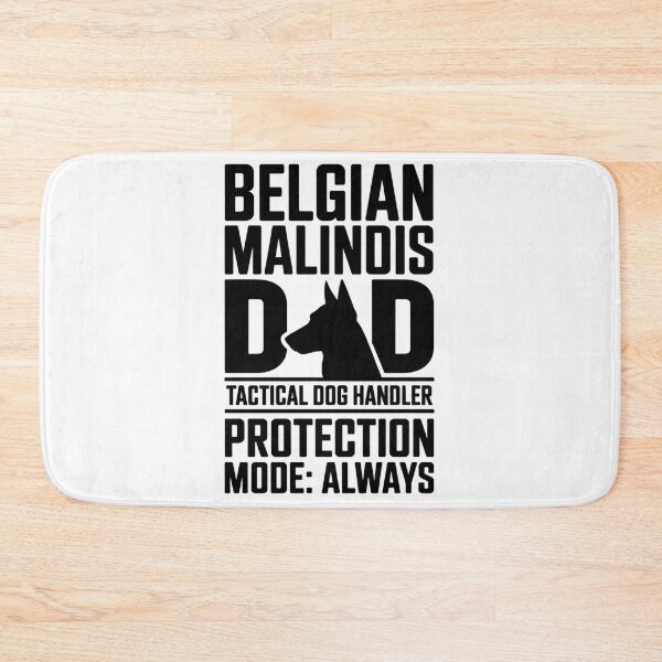 Item preview, Belgian Malinois Dad Tactical Dog Handler Protection Mode Always Typography designed and sold by GiftsForge.