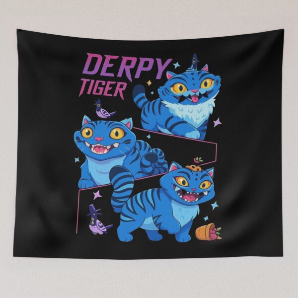 Item preview, derpy tiger designed and sold by Popolarisu.