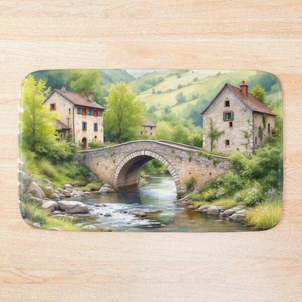 Item preview, Bridge over the Lot (Aveyron) designed and sold by jefboutique6150.