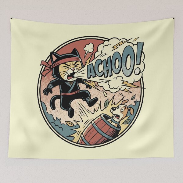 Item preview, Ninja Cat Achoo Blast designed and sold by livvestudio.
