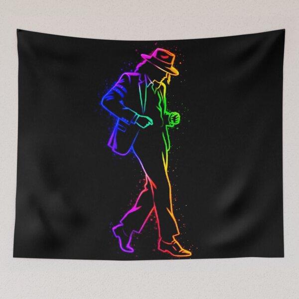 Item preview, MJ Moonwalk Neon Glow Dance King of Pop designed and sold by ExploreAura Studio.