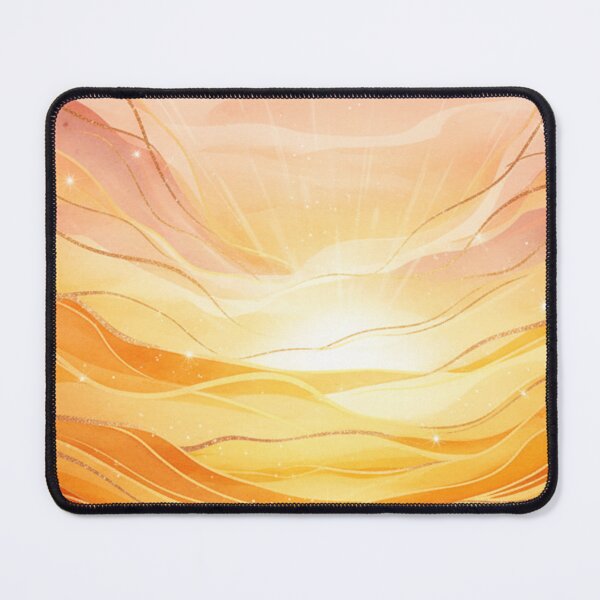Item preview, Golden Hour Radiance | Abstract Boho Sunset & Waves designed and sold by MonaRose_Art.