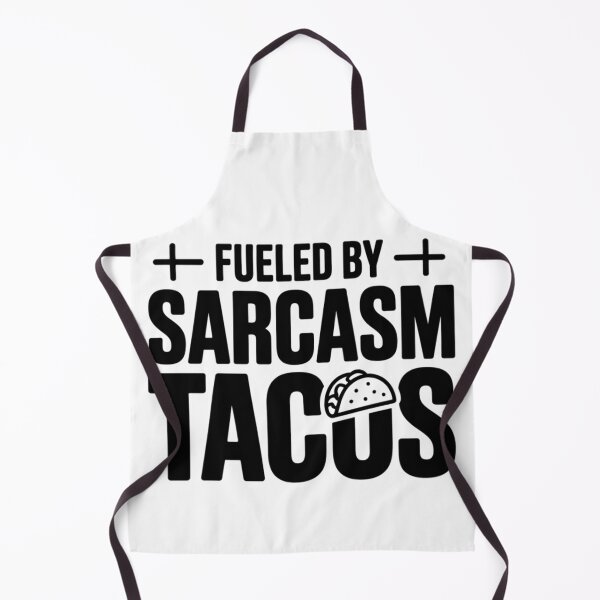 Item preview, Fueled By Sarcasm And Tacos Mexican Food Attitude Funny Typography Design designed and sold by GiftsForge.