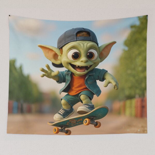 Item preview, Skater Gremlin Boy designed and sold by Sillytoe.