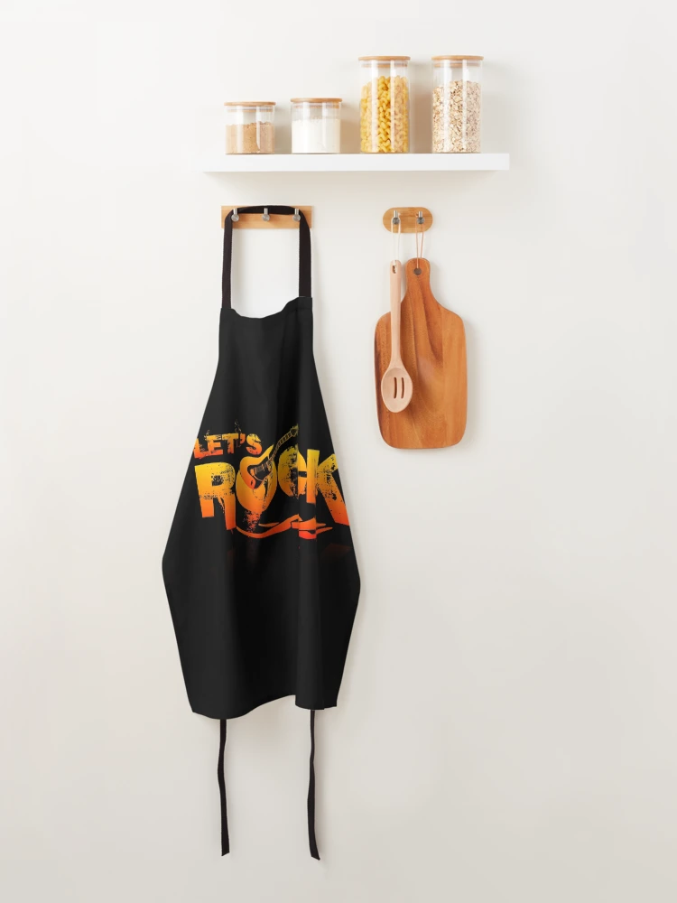 Thumbnail 4 of 6, Apron, LET'S ROCK R designed and sold by studioabstract.