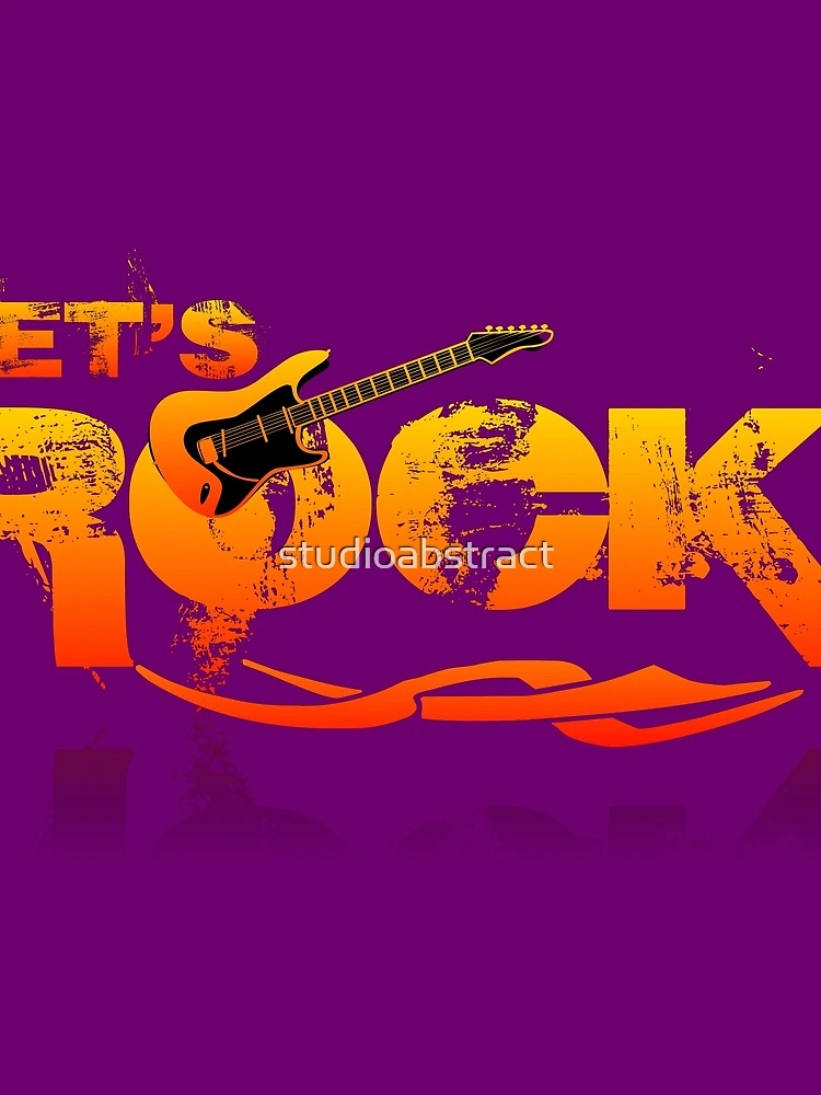Thumbnail 3 of 3, Scarf, LET'S ROCK R designed and sold by studioabstract.
