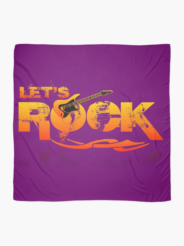 Thumbnail 2 of 3, Scarf, LET'S ROCK R designed and sold by studioabstract.