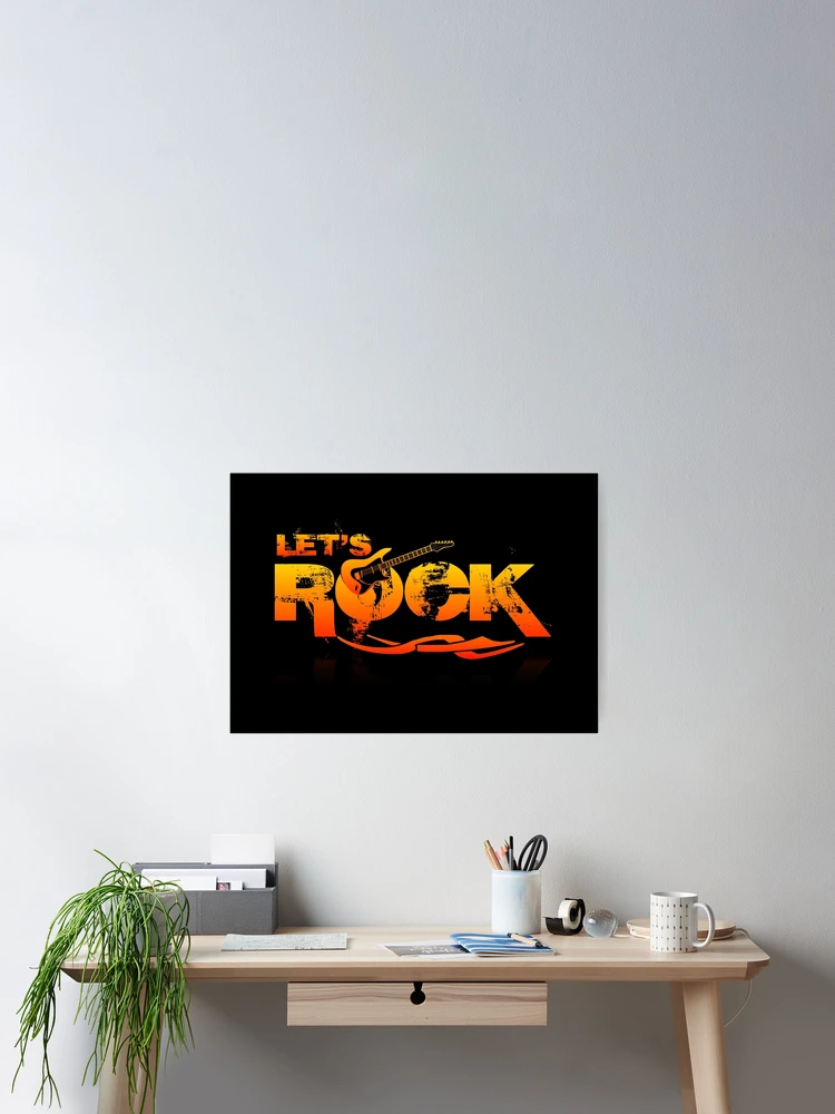 Thumbnail 2 of 3, Poster, LET'S ROCK R designed and sold by studioabstract.