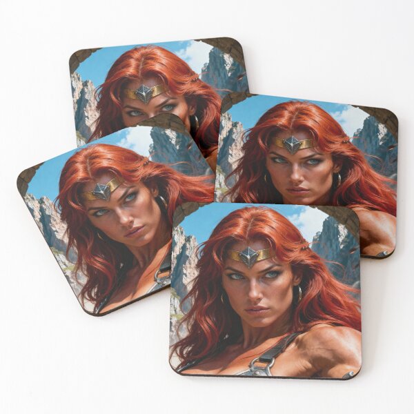 Item preview, Red Sonja – The She-Devil With a Sword | Epic Fantasy Warrior Art designed and sold by Logoetika.