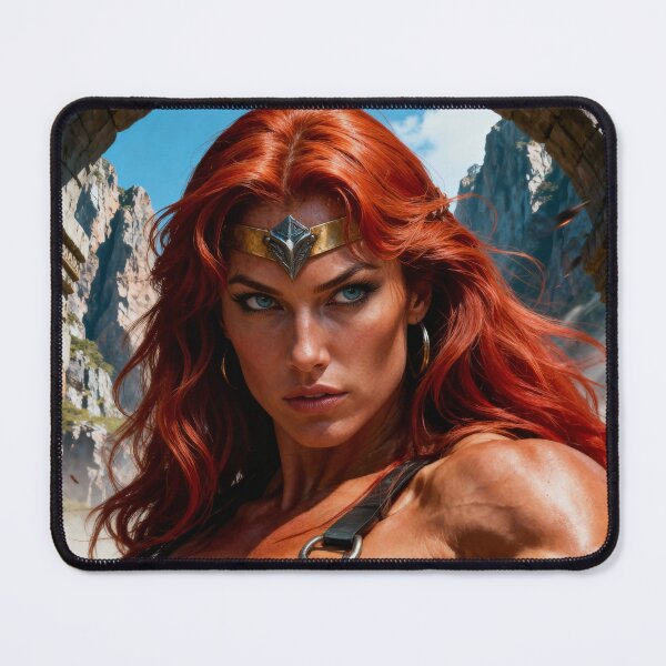 Item preview, Red Sonja – The She-Devil With a Sword | Epic Fantasy Warrior Art designed and sold by Logoetika.